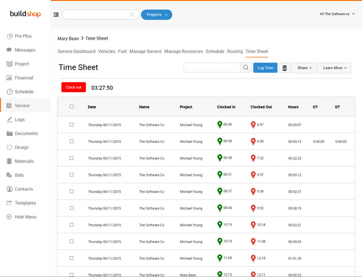 Timesheet  Software for Remodeling Contractors